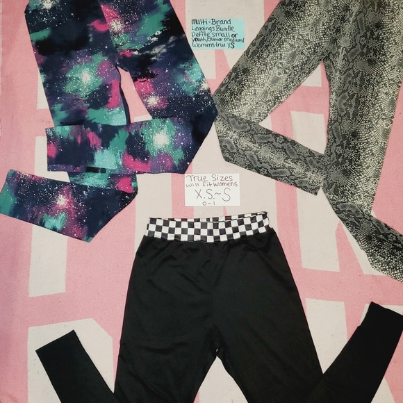 3pc Womens XS-S Leggings Bundle - Picture 2 of 16